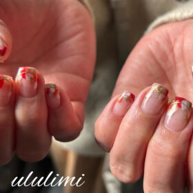 お正月らしいネイル